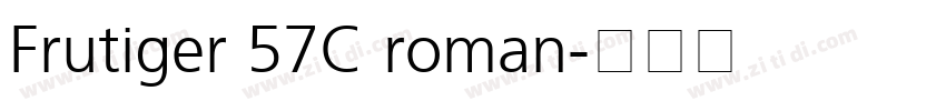 Frutiger 57C roman字体转换